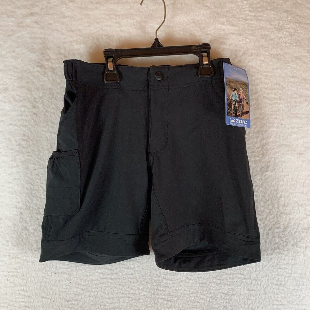 ZOIC Rippette Cycling Shorts Girls Large Black Polyester Elastic Waistband 7089